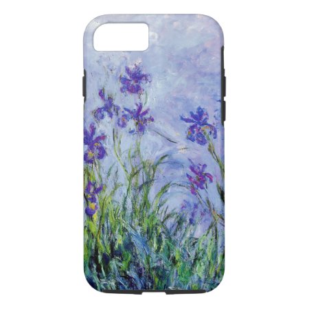 Claude Monet Lilac Irises Vintage Floral Blue Iphone 8/7 Case