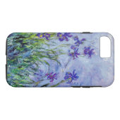 Claude Monet Lilac Irises Vintage Floral Blue Case-Mate iPhone Case (Back (Horizontal))