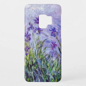 Claude Monet Lilac Irises Vintage Floral Blue Case-mate Samsung Galaxy S9 Case by lazyrivergreetings at Zazzle