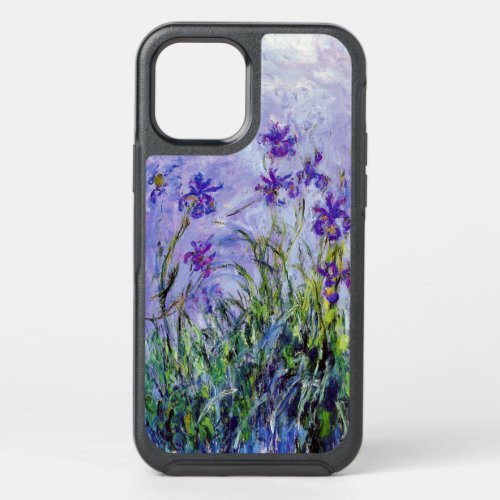 Claude Monet Lilac Irises Vintage Floral Blue OtterBox Symmetry iPhone 12 Case