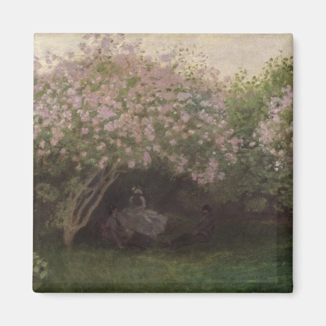 Claude Monet | Lilacs, Grey Weather, 1872 Magnet (Front)