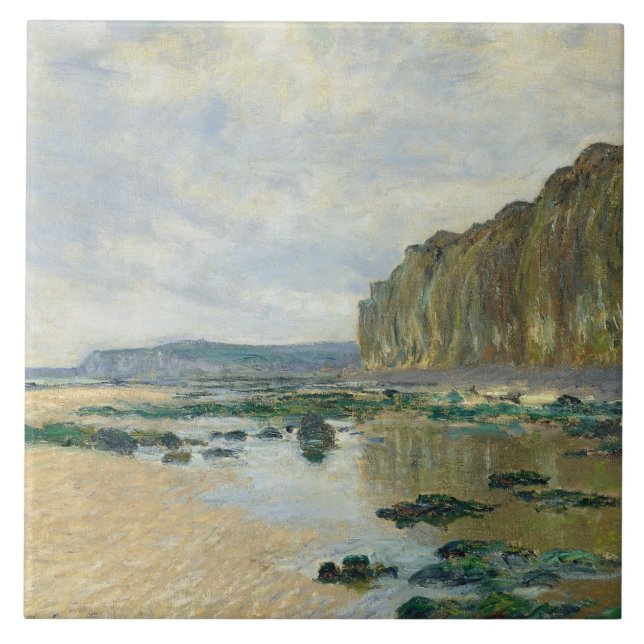 Claude Monet - Low Tide at Varengeville Ceramic Tile (Front)