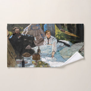 Claude Monet - Luncheon on the Grass, Right Panel Bath Towel Set