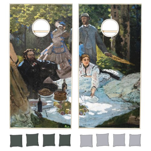 Claude Monet _ Luncheon on the Grass Right Panel Cornhole Set