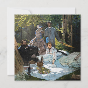 Claude Monet - Luncheon on the Grass, Right Panel Invitation