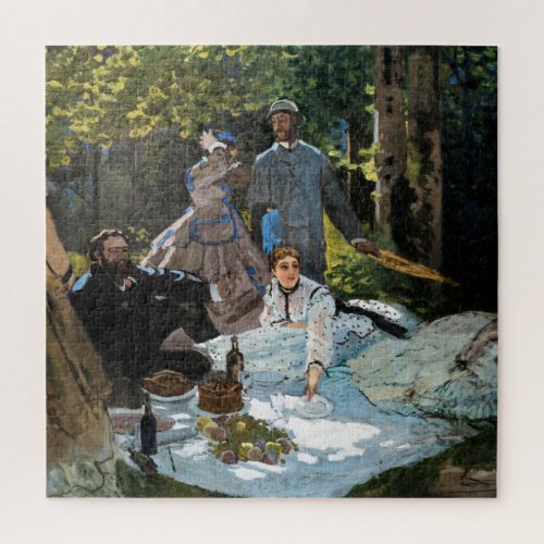 Claude Monet _ Luncheon on the Grass Right Panel Jigsaw Puzzle