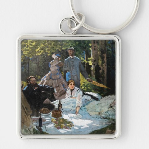 Claude Monet _ Luncheon on the Grass Right Panel Keychain