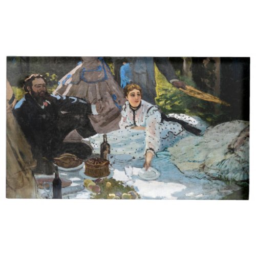 Claude Monet _ Luncheon on the Grass Right Panel Place Card Holder