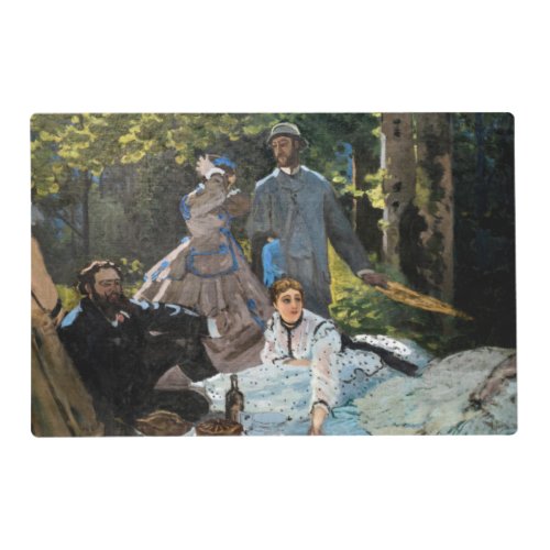 Claude Monet _ Luncheon on the Grass Right Panel Placemat