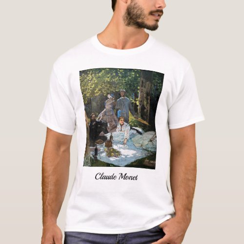 Claude Monet _ Luncheon on the Grass Right Panel T_Shirt