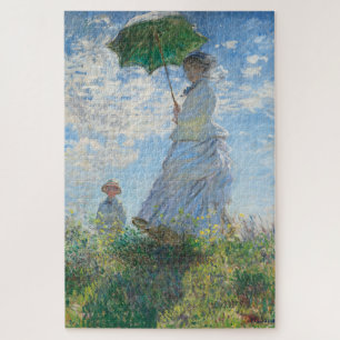Claude Monet Madame Monet and Her Son - 1875 Jigsaw Puzzle
