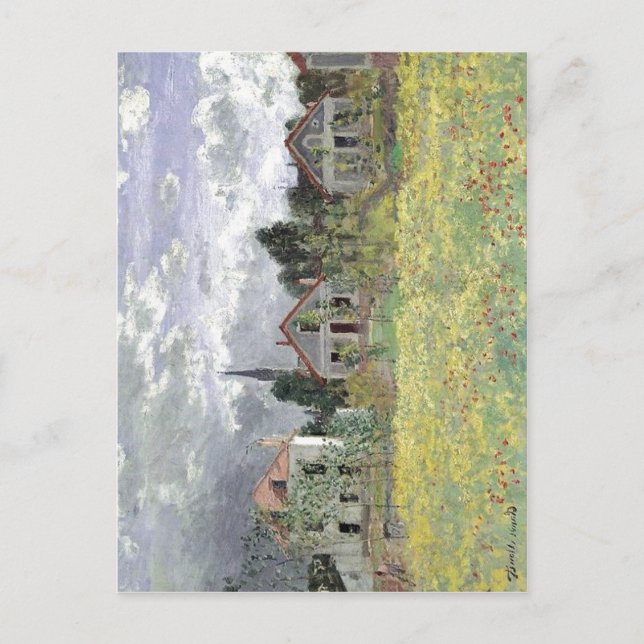 Claude Monet: Maisons d'Argenteuil, 1873 Oi on can Postcard (Front)
