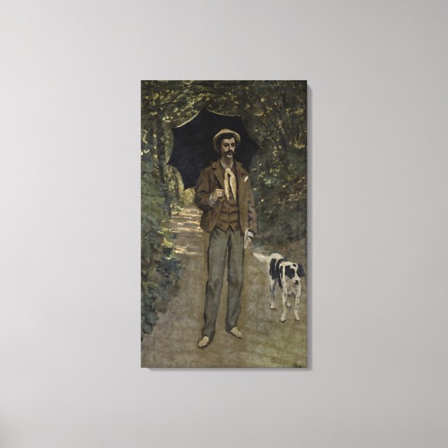 Claude Monet | Man with an Umbrella, c.1868-69 Canvas Print (Front)