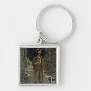 Claude Monet   Man with an Umbrella, c.1868-69 Keychain