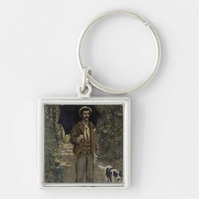 Claude Monet | Man with an Umbrella, c.1868-69 Keychain (Front)