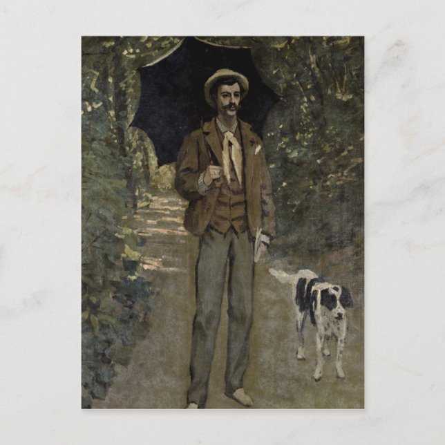 Claude Monet | Man with an Umbrella, c.1868-69 Postcard (Front)