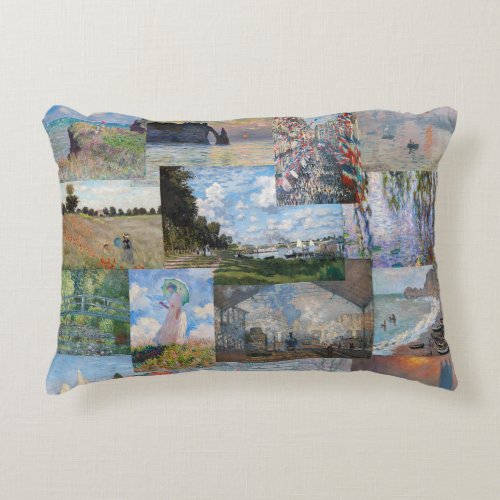 Claude Monet _ Masterpieces Patchwork Accent Pillow
