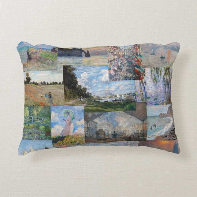 Claude Monet - Masterpieces Patchwork Accent Pillow (Front)