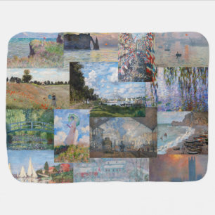 Claude Monet - Masterpieces Patchwork Baby Blanket