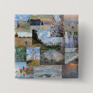 Claude Monet - Masterpieces Patchwork Button