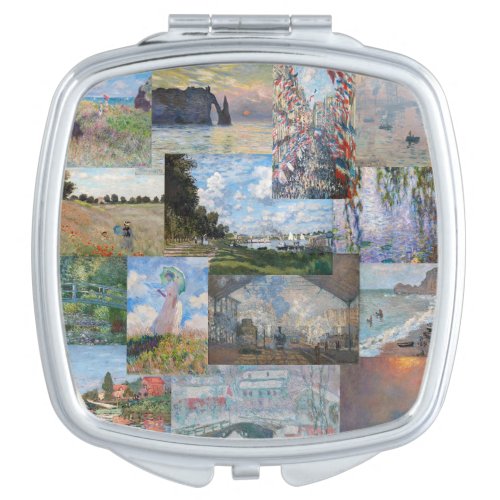 Claude Monet _ Masterpieces Patchwork Compact Mirror