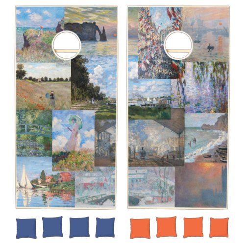 Claude Monet _ Masterpieces Patchwork Cornhole Set