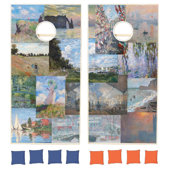 Claude Monet - Masterpieces Patchwork Cornhole Set (Set)