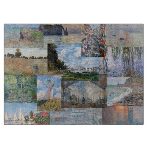 Claude Monet _ Masterpieces Patchwork Cutting Board