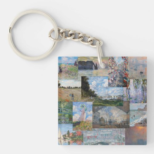 Claude Monet _ Masterpieces Patchwork Keychain