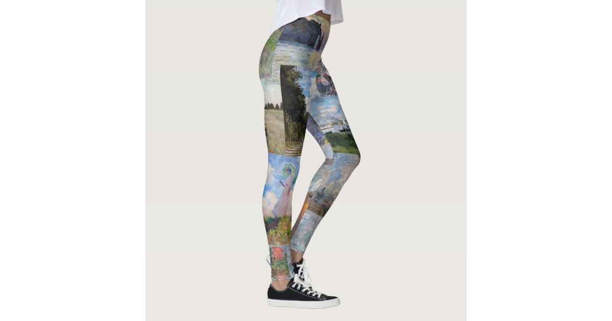 Claude Monet - Masterpieces Patchwork Leggings | Zazzle