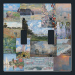 Claude Monet - Masterpieces Patchwork Light Switch Cover<br><div class="desc">Claude Monet - Masterpieces Patchwork</div>