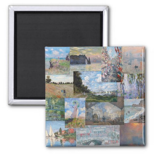 Claude Monet _ Masterpieces Patchwork Magnet