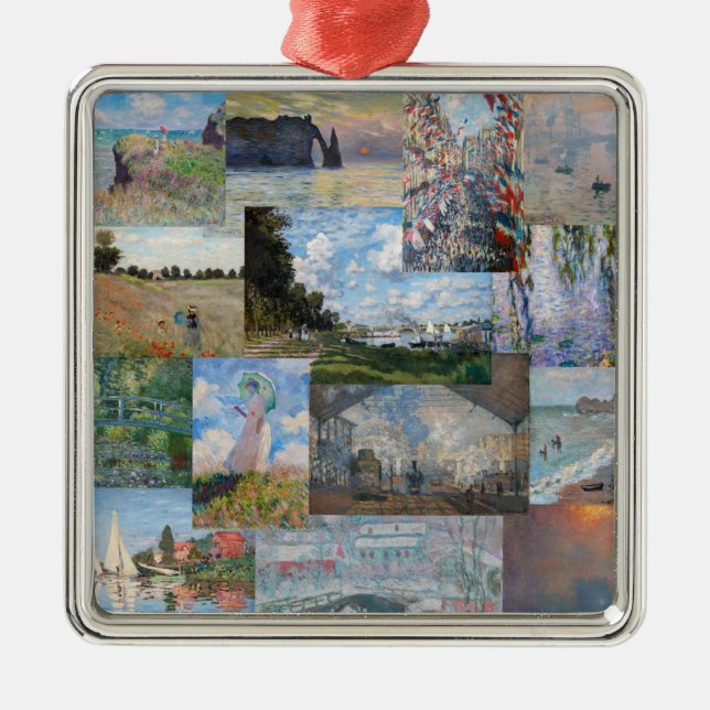 Claude Monet - Masterpieces Patchwork Metal Ornament (Front)