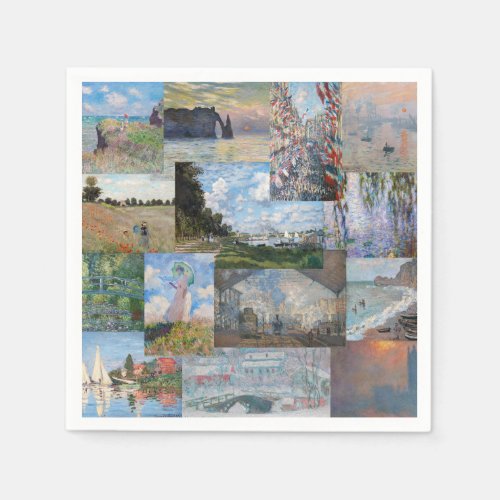 Claude Monet _ Masterpieces Patchwork Napkins