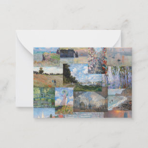 Claude Monet - Masterpieces Patchwork Note Card