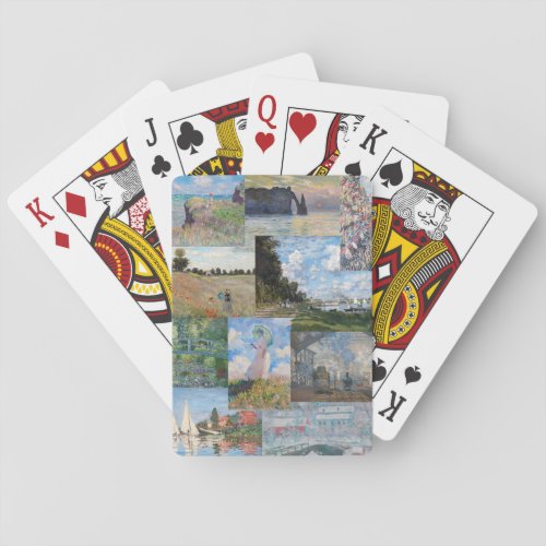 Claude Monet _ Masterpieces Patchwork Playing Cards