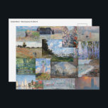 Claude Monet - Masterpieces Patchwork Postcard<br><div class="desc">Claude Monet - Masterpieces Patchwork</div>