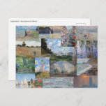 Claude Monet - Masterpieces Patchwork Postcard<br><div class="desc">Claude Monet - Masterpieces Patchwork</div>