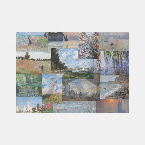 Claude Monet _ Masterpieces Patchwork Rug