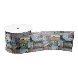 Claude Monet - Masterpieces Patchwork Satin Ribbon