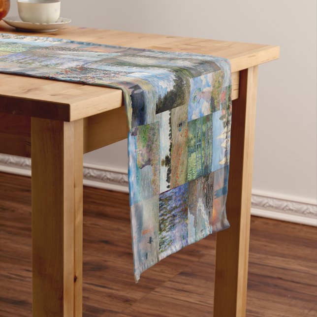 Claude Monet - Masterpieces Patchwork Short Table Runner (In Situ)