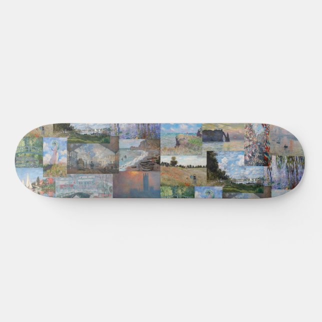 Claude Monet - Masterpieces Patchwork Skateboard (Horz)