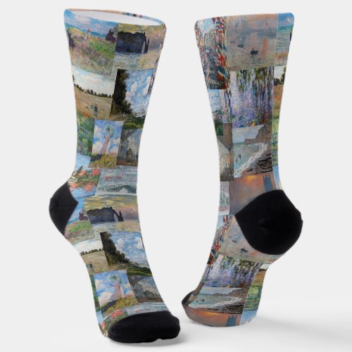 Claude Monet _ Masterpieces Patchwork Socks