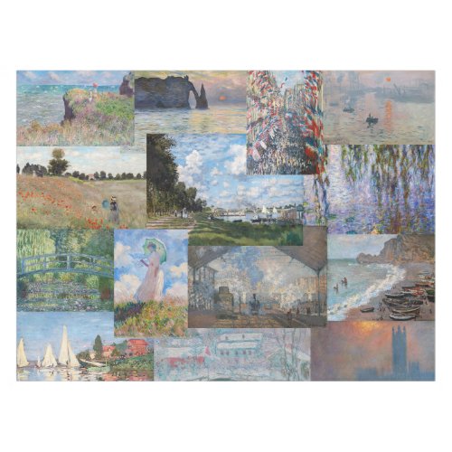 Claude Monet _ Masterpieces Patchwork Tablecloth