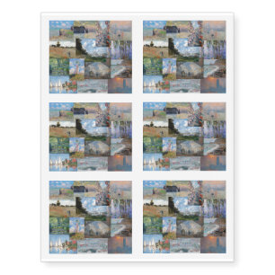 Claude Monet - Masterpieces Patchwork Temporary Tattoos