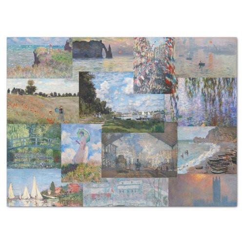 Claude Monet _ Masterpieces Patchwork Tissue Paper