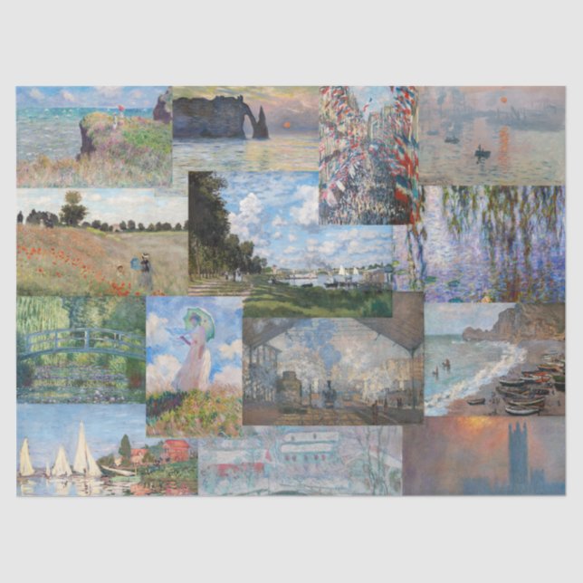 Claude Monet - Masterpieces Patchwork Tissue Paper (Front)