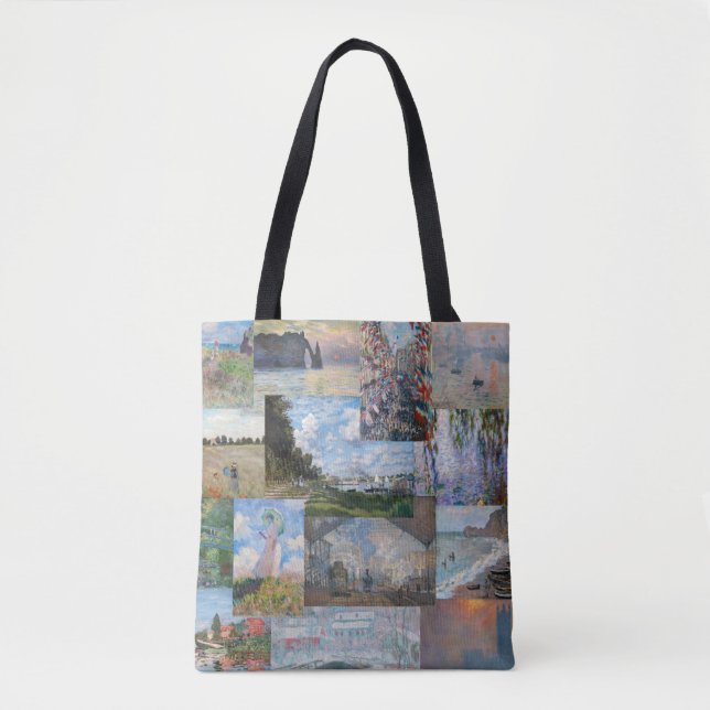 Claude Monet - Masterpieces Patchwork Tote Bag (Front)