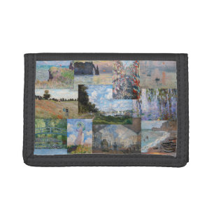 Claude Monet - Masterpieces Patchwork Tri-fold Wallet