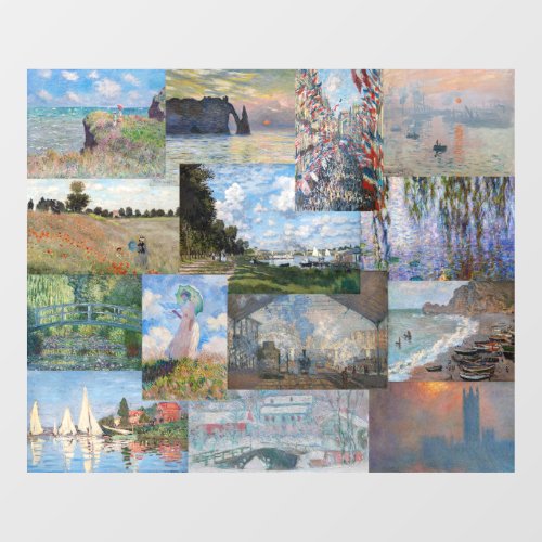 Claude Monet _ Masterpieces Patchwork Window Cling